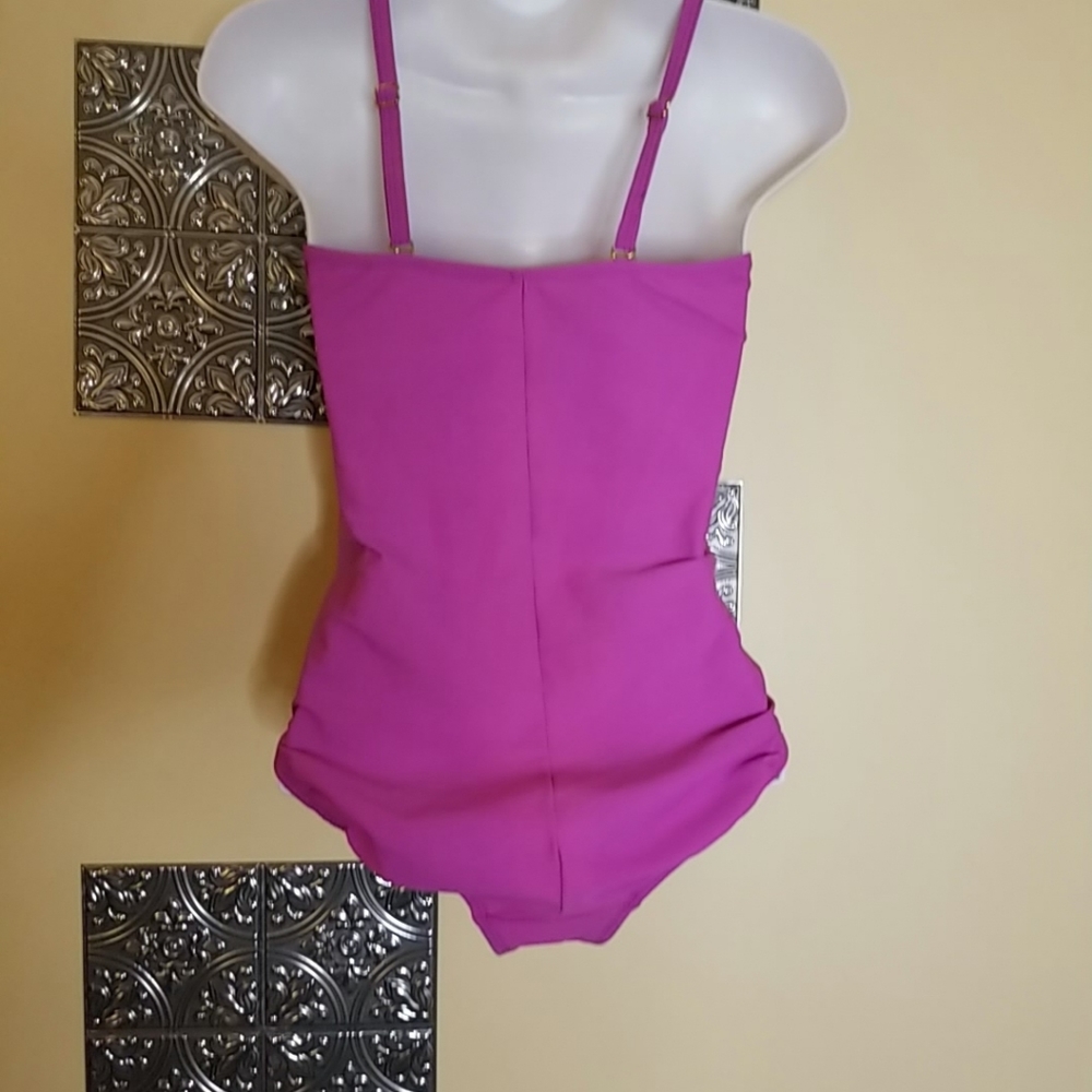 Shore Shapes Swimwear Ruched Ruffled One Piece 8 - Picture 5 of 7